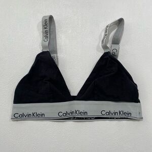 Calvin Klein Black Triangle Bralette | Size M